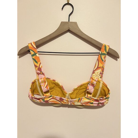 NWOT LA Hearts by PacSun Multicolor Penny Terry High Waisted Bikini M - Picture 11 of 12